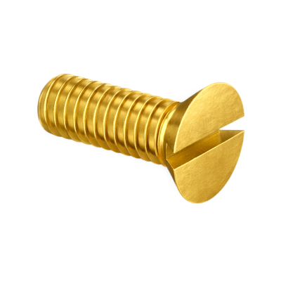 stk_963 pirinc Havşa Başlı Pirinç Vida DIN 963 - Görsel 1